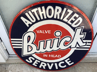 Image 2 of 2 of a N/A BUICK SERVICE SIGN DOUBLE SIDED