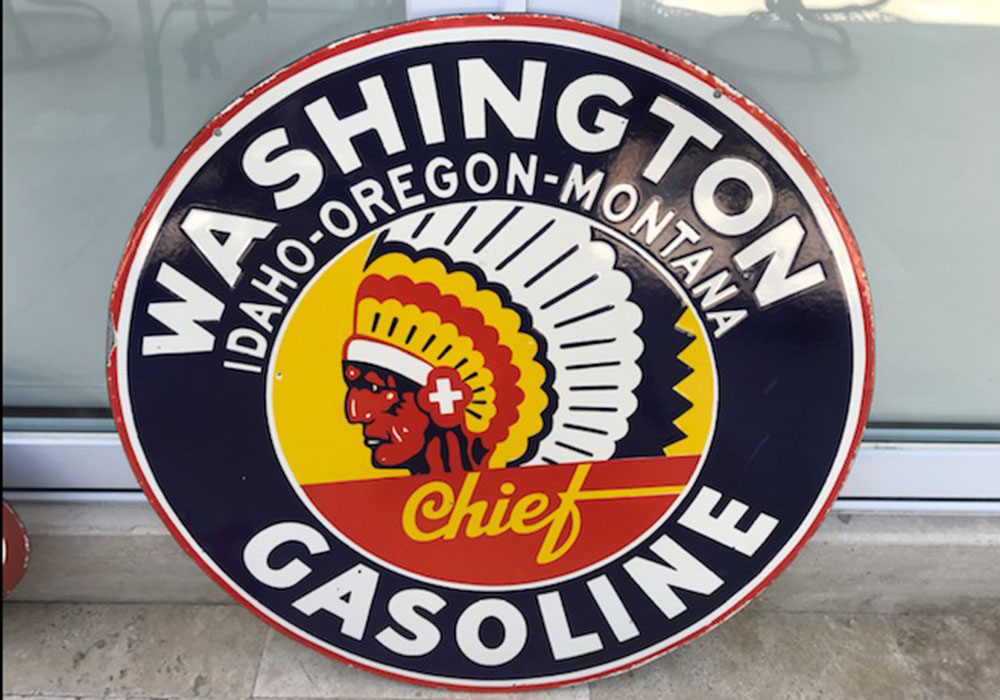 0th Image of a N/A WASHINGTON GASOLINE SIGN