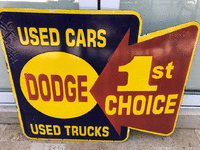 Image 1 of 1 of a N/A DODGE USED CAR SIGN