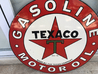 Image 1 of 2 of a N/A TEXACO SIGN DOUBLE SIDED