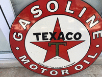 Image 2 of 2 of a N/A TEXACO SIGN DOUBLE SIDED