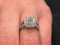 Image 3 of 7 of a N/A DIAMOND ENGAGEMENT RING