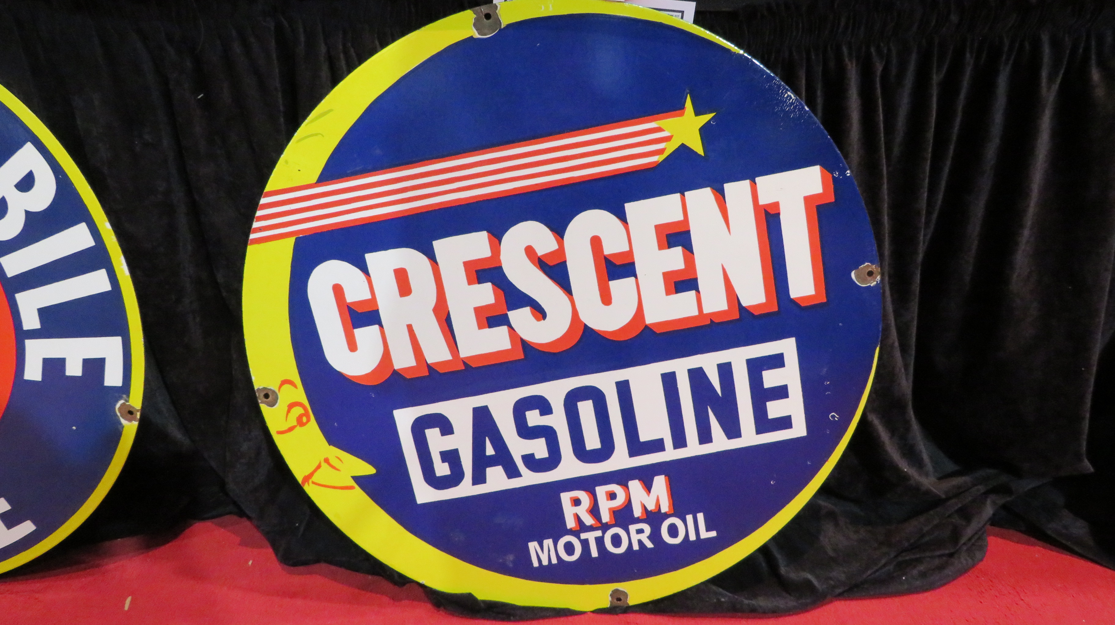 0th Image of a N/A CRESCENT GASOLINE SIGN