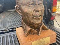 Image 1 of 3 of a N/A BRONZE BUST ARTHER STONE