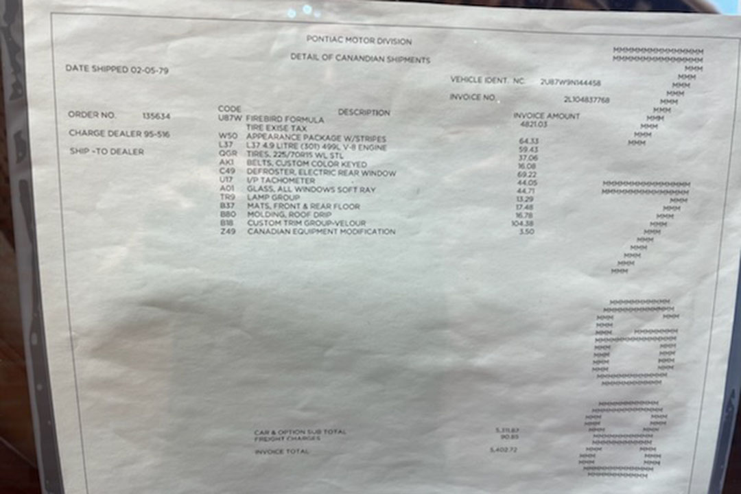 3rd Image of a 1979 PONTIAC FIREBIRD FORMULA