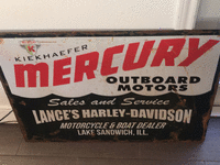 Image 1 of 1 of a N/A MERCURY OUTBOARD MOTOR & HARLEY DAVIDSON