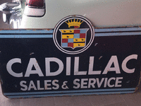 Image 1 of 2 of a N/A CADILLAC SALES AND SERVICE SIGN