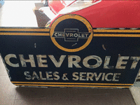 Image 2 of 2 of a N/A CHEVROLET SALES AND SERVICE SIGN