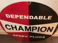 Image 1 of 1 of a N/A CHAMPION  SPARK PLUGS SIGN
