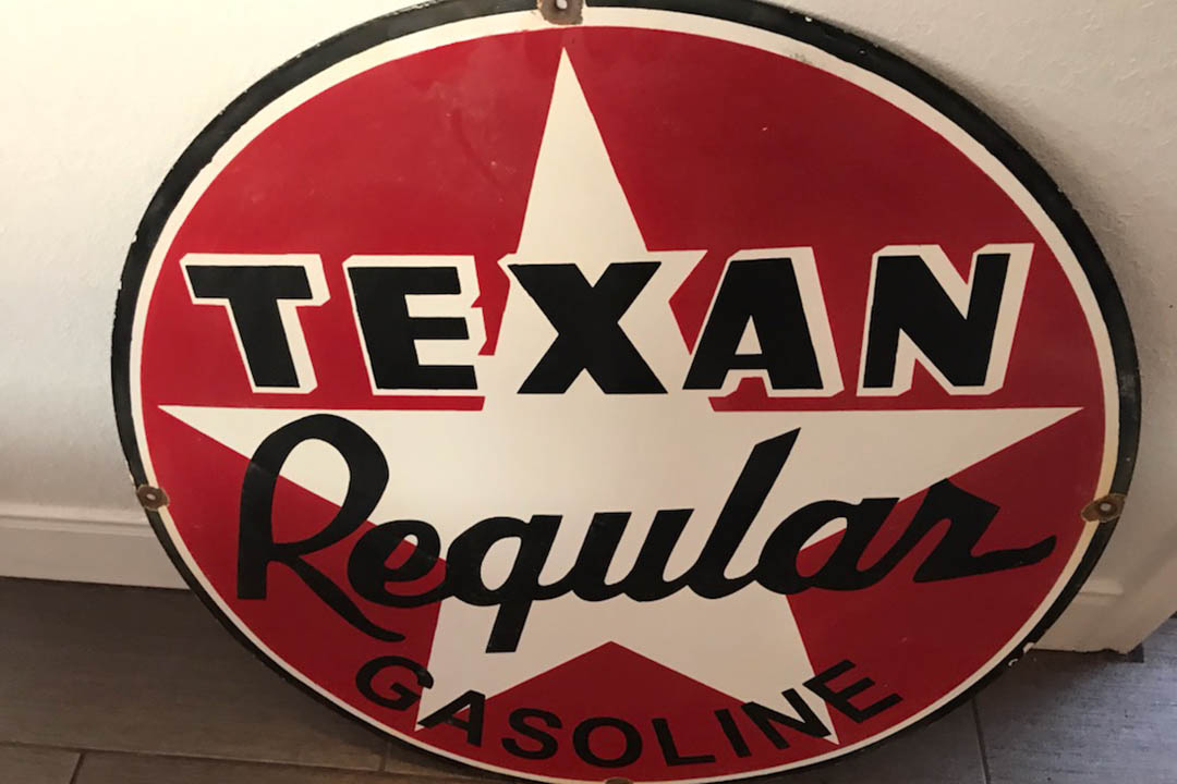0th Image of a N/A TEXAN REGULAR GASOLINE SIGN