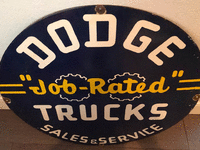 Image 1 of 1 of a N/A DODGE JOB RATED TRUCKS SIGN