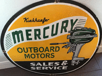Image 1 of 1 of a N/A MERCURY OUTBOARD MOTORS SIGN