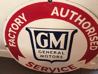 Image 1 of 1 of a N/A GM FACTORY AUTHORIZED SERVICE SIGN