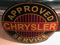 Image 1 of 1 of a N/A CHRYSLER SERVICE SIGN
