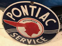 Image 1 of 1 of a N/A PONTIAC SERVICE SIGN
