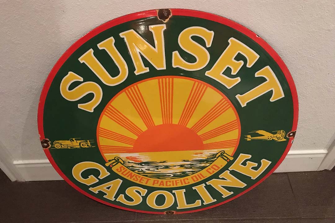 0th Image of a N/A SUNSET GASOLINE SIGN