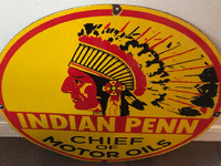 Image 1 of 1 of a N/A INDIAN PENN CHEIF OF MOTOR OILS