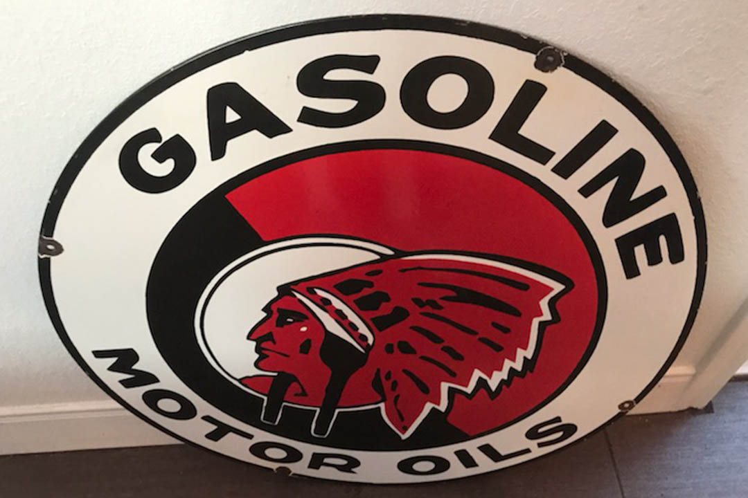 0th Image of a N/A GASOLINE MOTOR OILS INDIAN SIGN