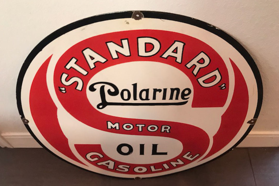 0th Image of a N/A STANDARD OIL POLARINE OIL AND GAS SIGN