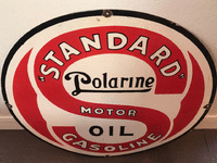 Image 1 of 1 of a N/A STANDARD OIL POLARINE OIL AND GAS SIGN