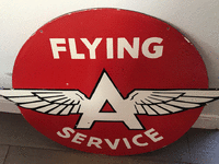 Image 1 of 2 of a N/A FLYING A  SERVICE UNUSUAL TO FIND WITH WINGS