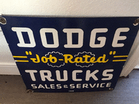 Image 1 of 1 of a N/A DODGE JOB RATED TRUCKS SIGN