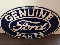 Image 1 of 2 of a N/A GENUINE FORD PARTS SIGN