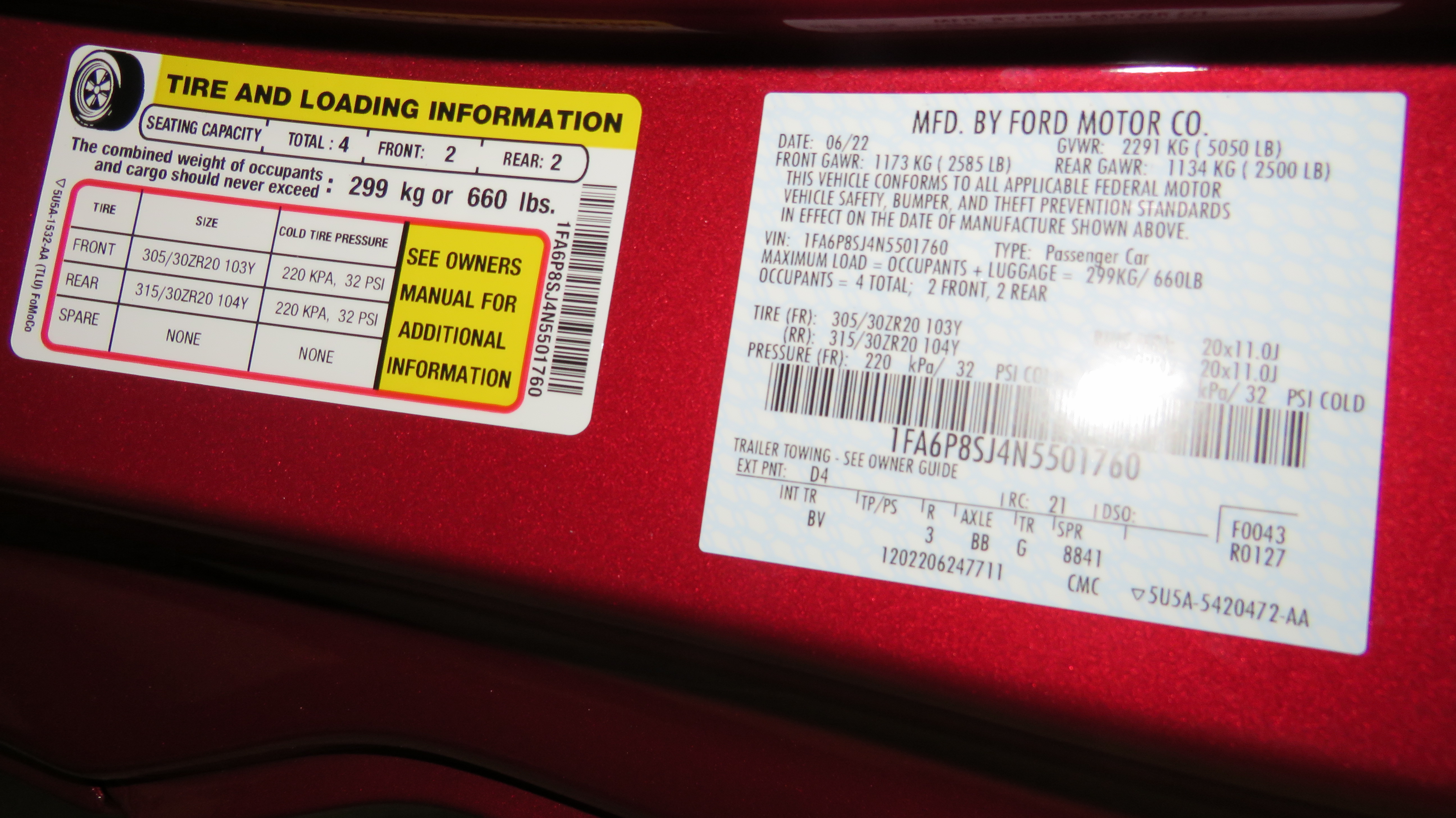 6th Image of a 2022 FORD MUSTANG SHELBY GT500
