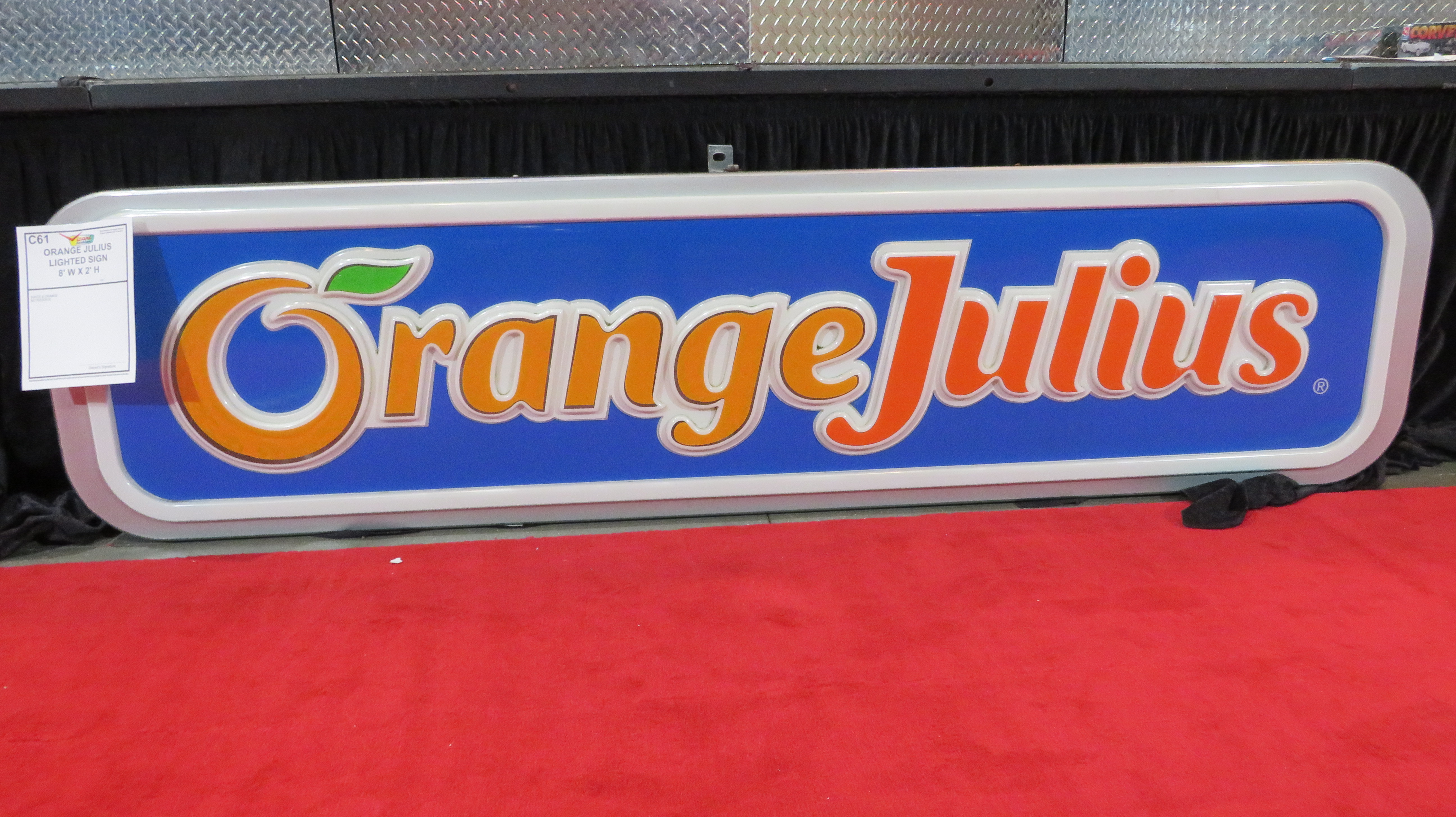 0th Image of a N/A ORANGE JULIUS LIGHTED SIGN