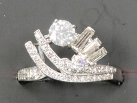 Image 1 of 5 of a N/A 18K WHITE GOLD DIAMOND RING