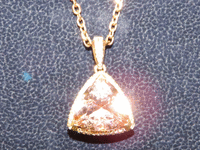 Image 1 of 7 of a N/A LADIES CAST & ASSEMBLED MORGANITE AND DIAMOND NECKLACE