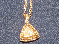 Image 6 of 7 of a N/A LADIES CAST & ASSEMBLED MORGANITE AND DIAMOND NECKLACE