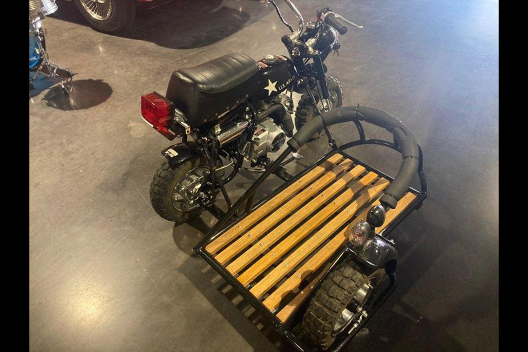 1st Image of a N/A ARMY MINI BIKE WITH SIDE CAR