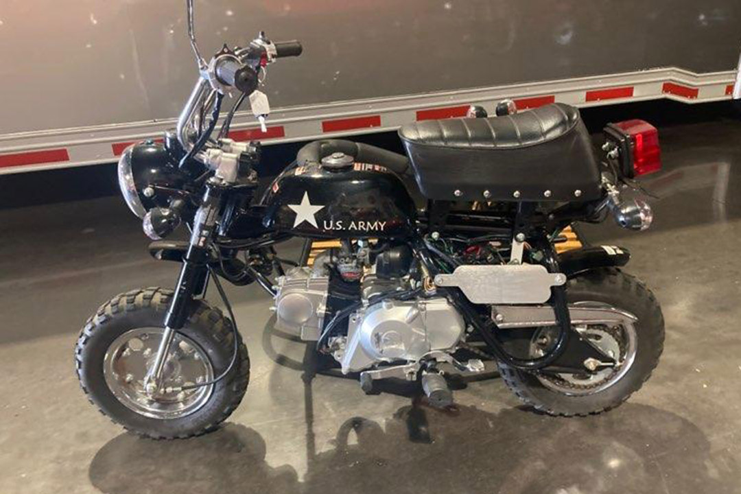 3rd Image of a N/A ARMY MINI BIKE WITH SIDE CAR