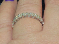 Image 3 of 4 of a N/A PLANTINUM CUSTOM LADIES DIAMOND RING