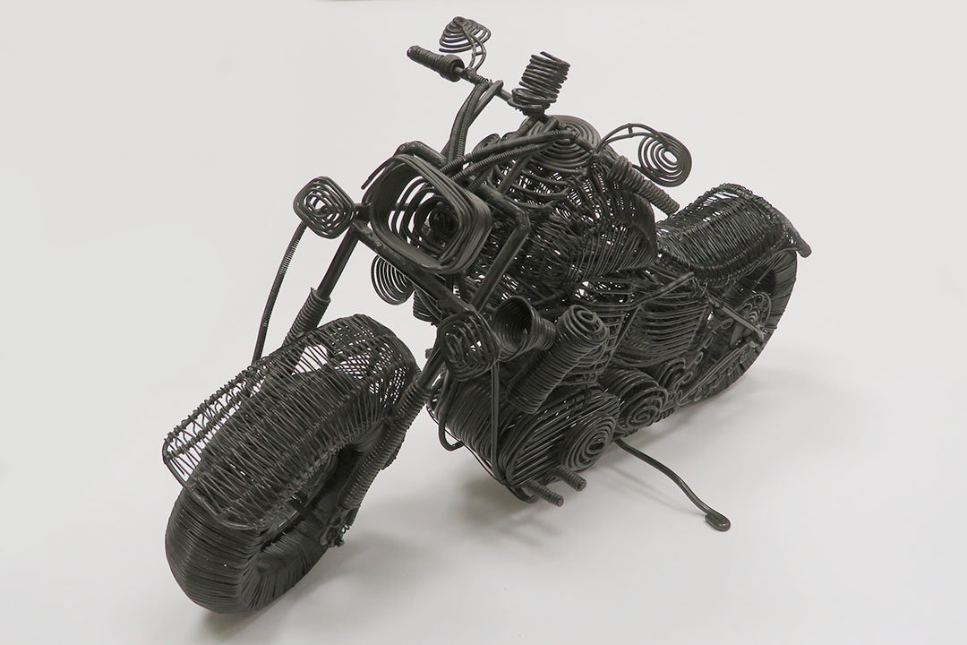 0th Image of a N/A WIRE FOLKART BIKE SCULPTURE