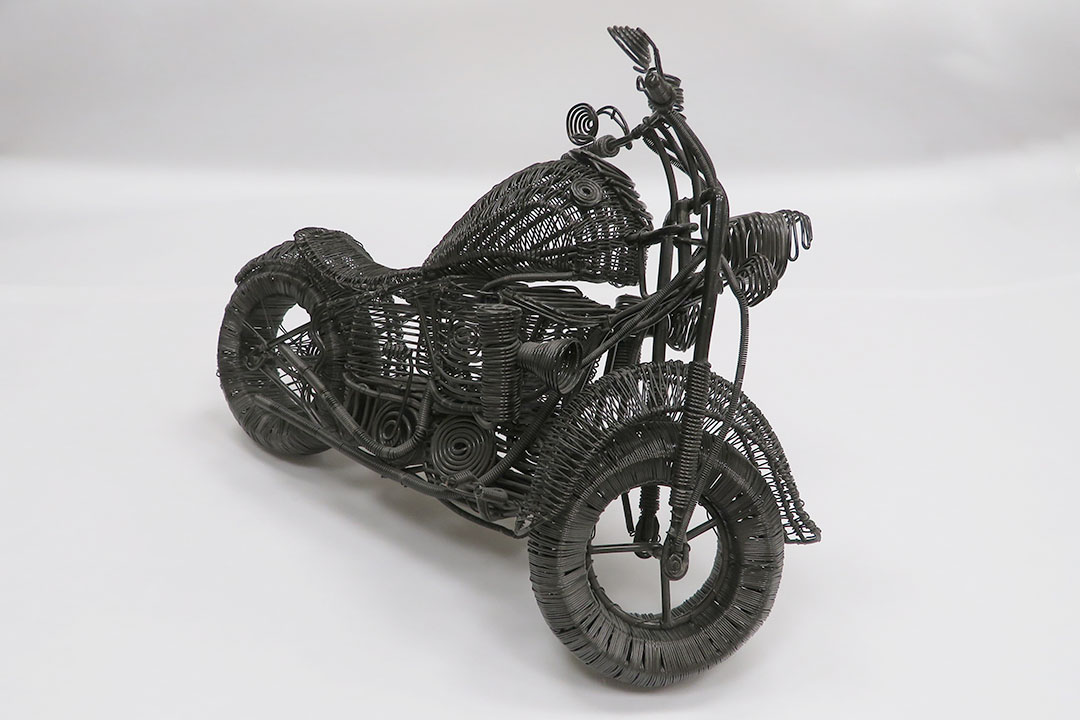 6th Image of a N/A WIRE FOLKART BIKE SCULPTURE