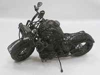 Image 2 of 7 of a N/A WIRE FOLKART BIKE SCULPTURE