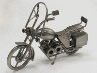 Image 1 of 8 of a N/A HANDMADE METAL MOTORCYCLE