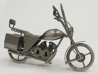 Image 4 of 8 of a N/A HANDMADE METAL MOTORCYCLE