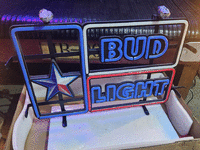 Image 1 of 4 of a N/A BUD LIGHT STAR NEON SIGN