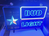 Image 2 of 4 of a N/A BUD LIGHT STAR NEON SIGN
