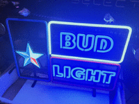 Image 3 of 4 of a N/A BUD LIGHT STAR NEON SIGN