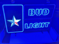 Image 4 of 4 of a N/A BUD LIGHT STAR NEON SIGN