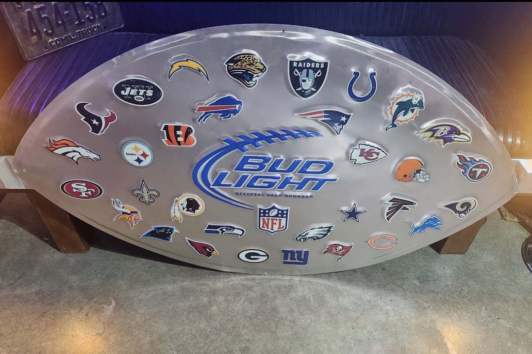 0th Image of a N/A NFL BUDLIGHT BIG FOOTBALL SIGN
