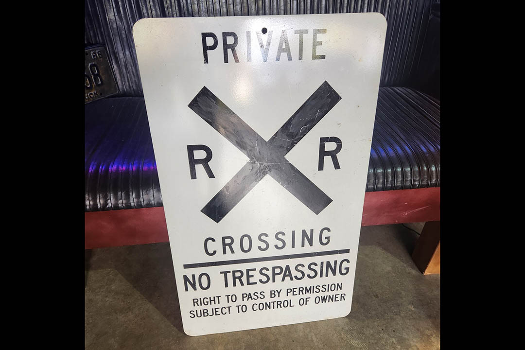 0th Image of a N/A RAILROAD CROSSING PRIVATE, NO TRESPASSING