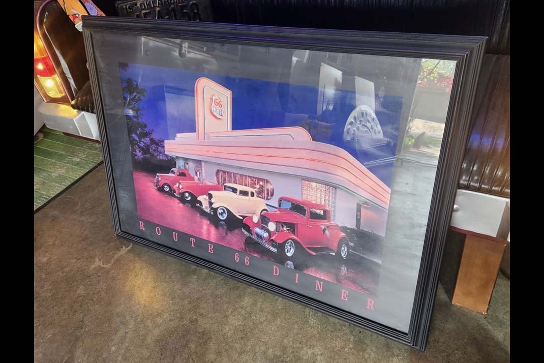 1st Image of a N/A ROUTE 66 DINER WITH CARS PAINTING