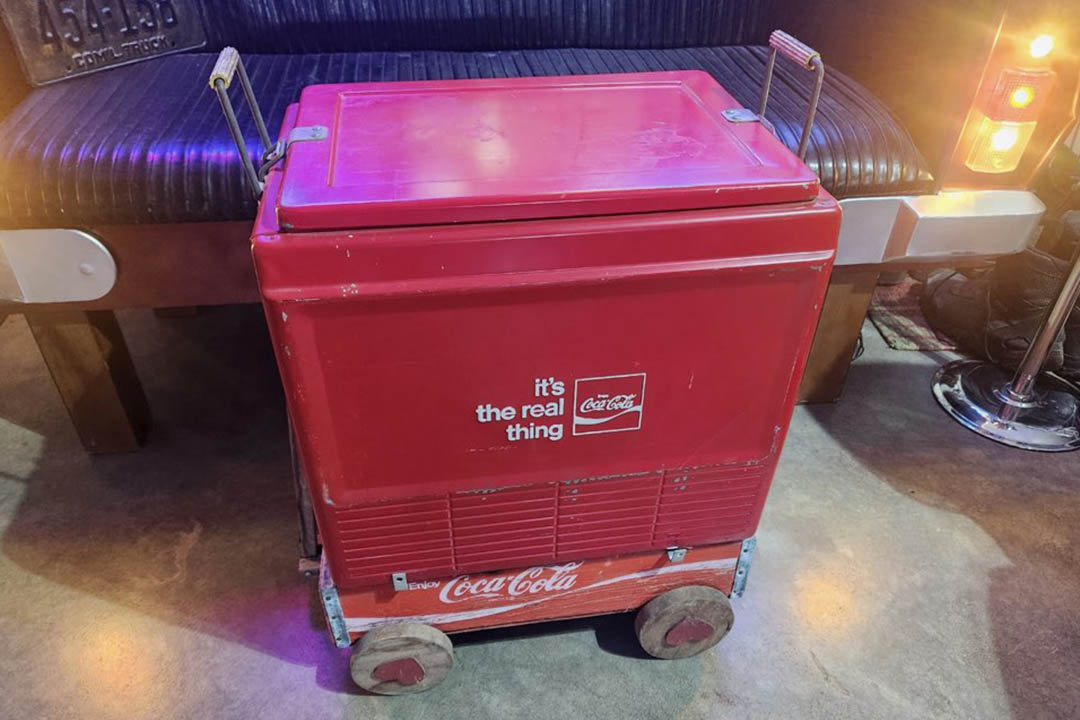 0th Image of a N/A COCA COLA COOLER ON ROLLING COKE WAGON