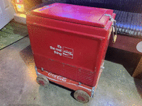 Image 2 of 5 of a N/A COCA COLA COOLER ON ROLLING COKE WAGON