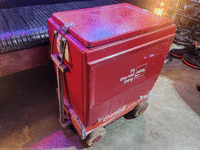Image 3 of 5 of a N/A COCA COLA COOLER ON ROLLING COKE WAGON